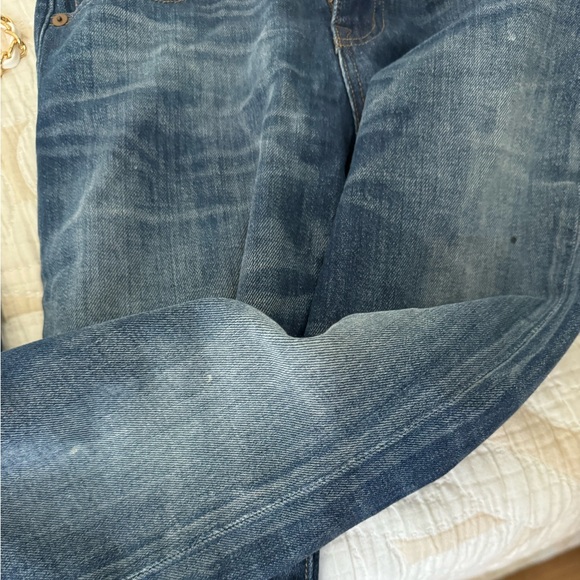 Madewell B1381 Slim Boy Jean Paint Splatter Jeans 24 midrise - Picture 13 of 15